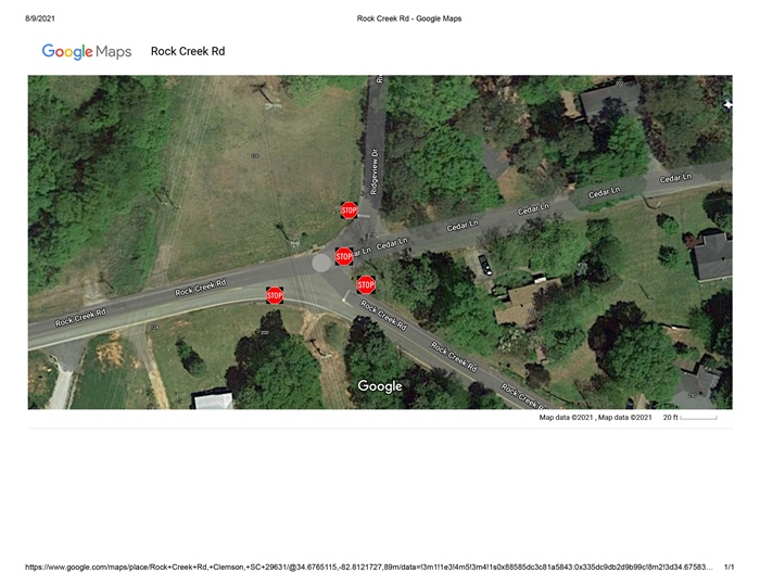 PICKENS COUNTY MEDIA NOTIFICATION-A NEW 4 WAY STOP WILL BE INSTALLED